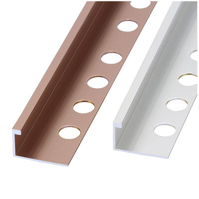 La tuile de bord de place de Chrome équilibrent la maison en forme de L en aluminium d'équilibre de 10mm décorative