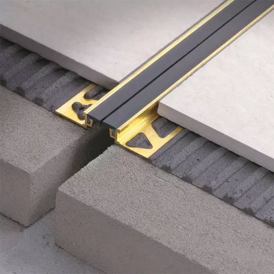 Joint de dilatation en bois en céramique de plancher d'équilibre en aluminium de tuile en métal