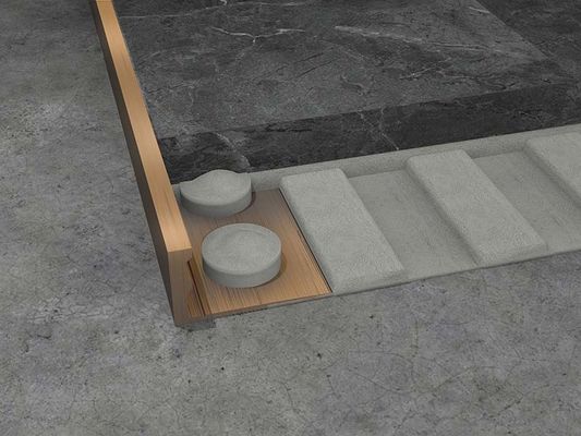 bande de finition 8 10mm d'équilibre d'acier inoxydable de 2.5m de tuile de règlage en forme de L de coin