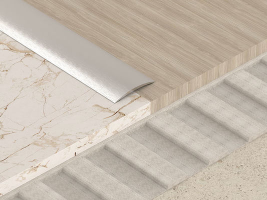 T formé boucle la bande de couverture incurvée par plancher en aluminium décoratif de la bande 10mm d'angle