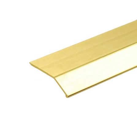 La bande rebord plate en aluminium de plancher de stratifié de bande de boucle haute-basse a anodisé
