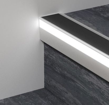 Profils en aluminium de l'anti glissement LED d'escalier