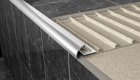 Équilibre décoratif en céramique en aluminium de coin de bord de tuile de panneaux de jonction de tuile de profil d'extrusion