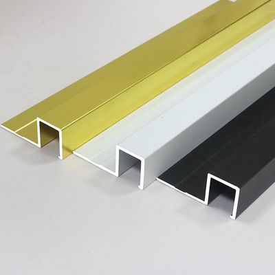 carreau de céramique en métal de 12mm de mur décoratif de profil en dehors de l'équilibre en aluminium de tuile de bord faisant le coin