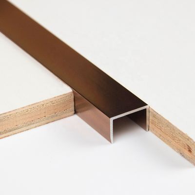 La décoration en aluminium d'équilibre de tuile d'or de brosse de 10MM a poli