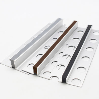 Plancher d'extrusion de mouvement en aluminium de tuile et équilibre en bois communs parquetants en céramique de tuile