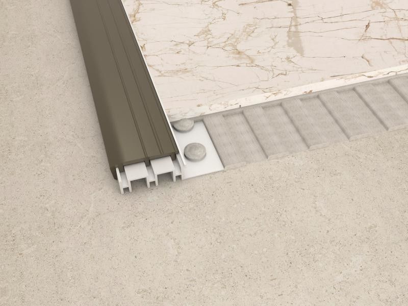 L'or décoratif a balayé l'équilibre de profil de tuile de mur de bande de transition de l'acier inoxydable 304