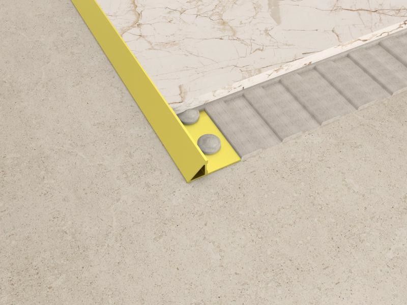 L'or décoratif a balayé l'équilibre de profil de tuile de mur de bande de transition de l'acier inoxydable 304