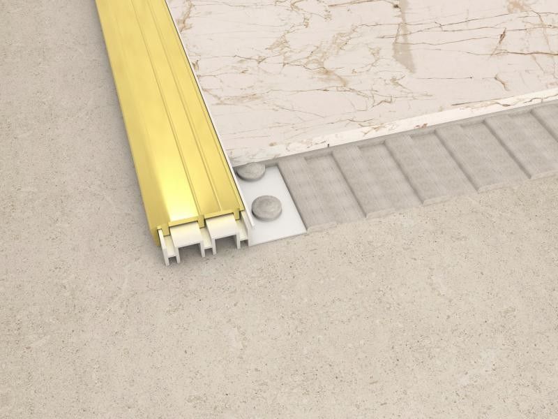 L'or décoratif a balayé l'équilibre de profil de tuile de mur de bande de transition de l'acier inoxydable 304