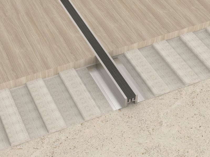 profil décoratif à la maison de plancher de bord en métal de joint en aluminium de mouvement de 2.5cm