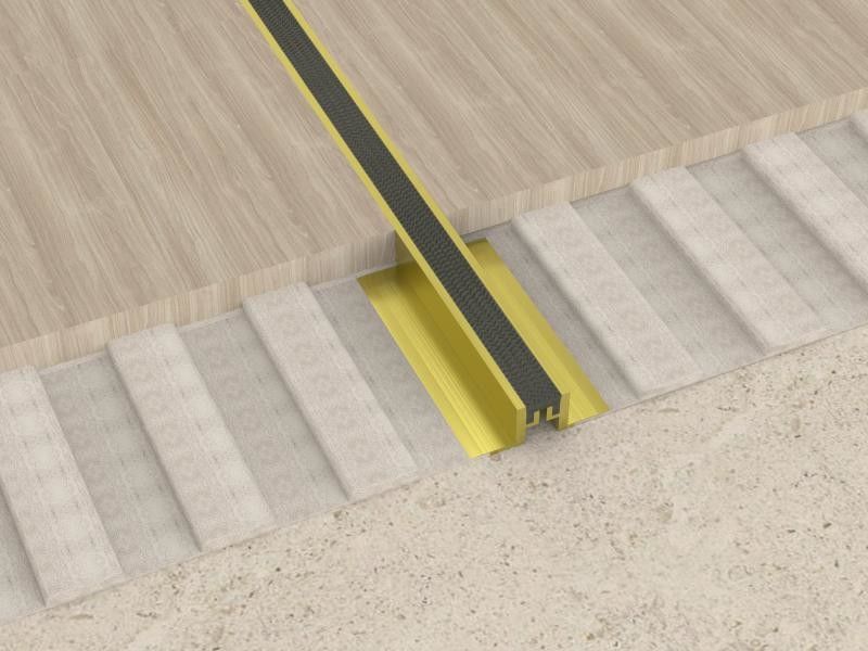 profil décoratif à la maison de plancher de bord en métal de joint en aluminium de mouvement de 2.5cm