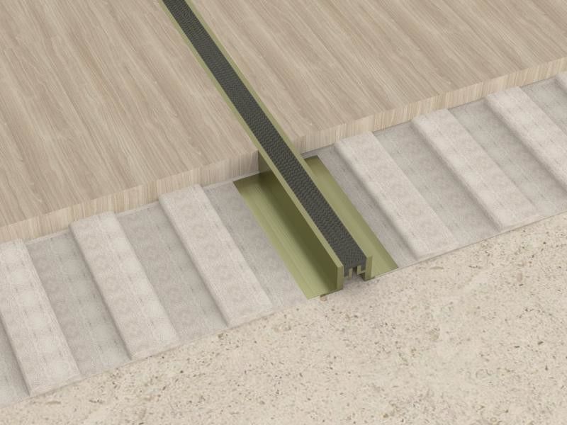 profil décoratif à la maison de plancher de bord en métal de joint en aluminium de mouvement de 2.5cm