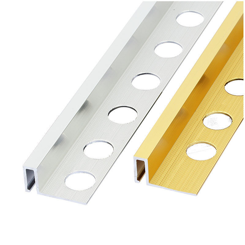 En aluminium anodisé équilibre de tuile de bord de place de bande de transition carrelage l'équilibre en aluminium de bord d'aluminium mince en aluminium