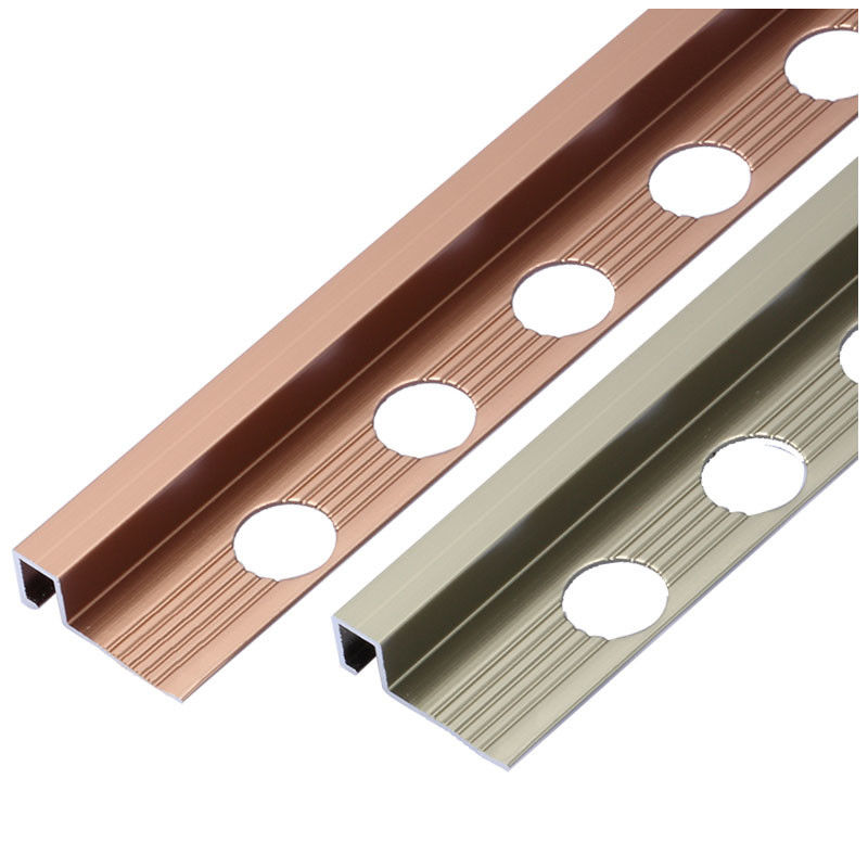 En aluminium anodisé équilibre de tuile de bord de place de bande de transition carrelage l'équilibre en aluminium de bord d'aluminium mince en aluminium