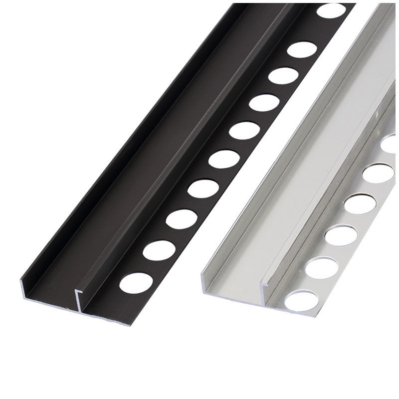 Bord Bullnose en métal de tuile de douche d'équilibre de tuile de bord de tuile d'équilibre de profils de panneau en aluminium de skiritng