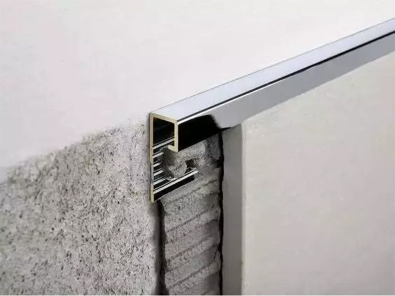 Le finissage en métal d'équilibre de bord de tuile d'alliage d'aluminium dépouille la décoration de tuile de mur