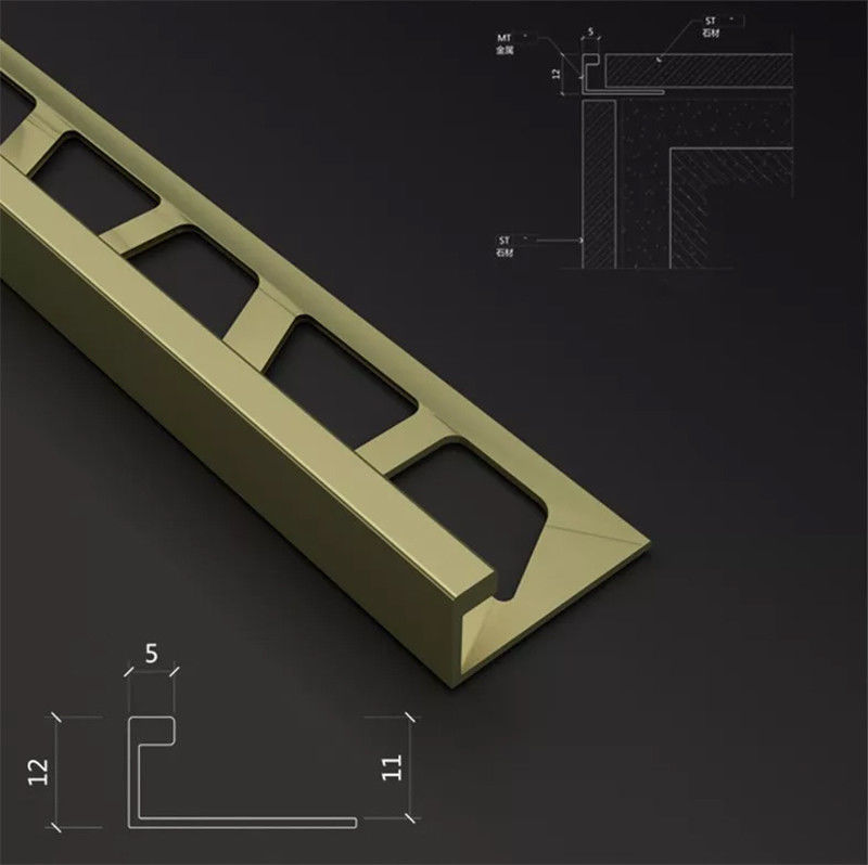 Les bandes se fermantes à angle droit de profil d'alliage d'Aluminium-magnésium couvrent de tuiles l'équilibre de bord