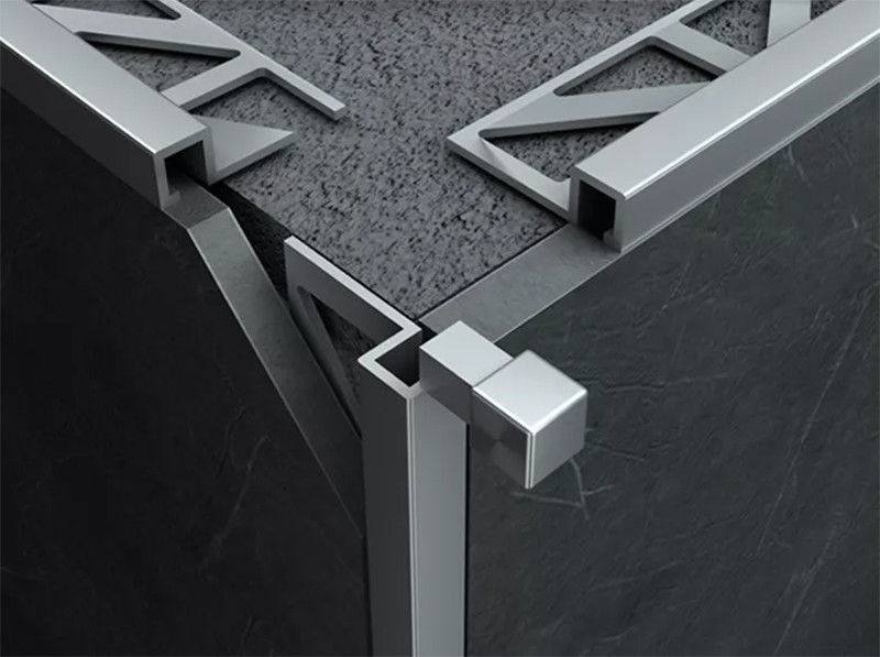 Bandes rebord en aluminium d'équilibre de tuile de coin de profil pour la cuisine