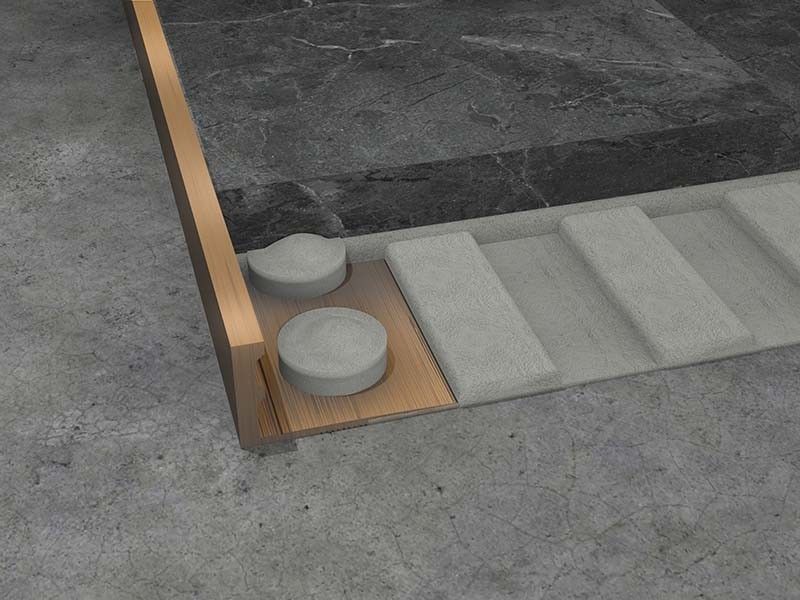 bande de finition 8 10mm d'équilibre d'acier inoxydable de 2.5m de tuile de règlage en forme de L de coin