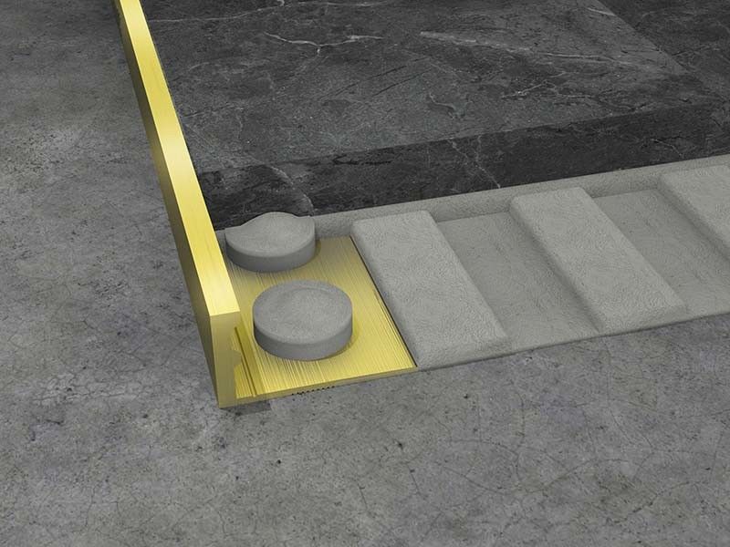 bande de finition 8 10mm d'équilibre d'acier inoxydable de 2.5m de tuile de règlage en forme de L de coin