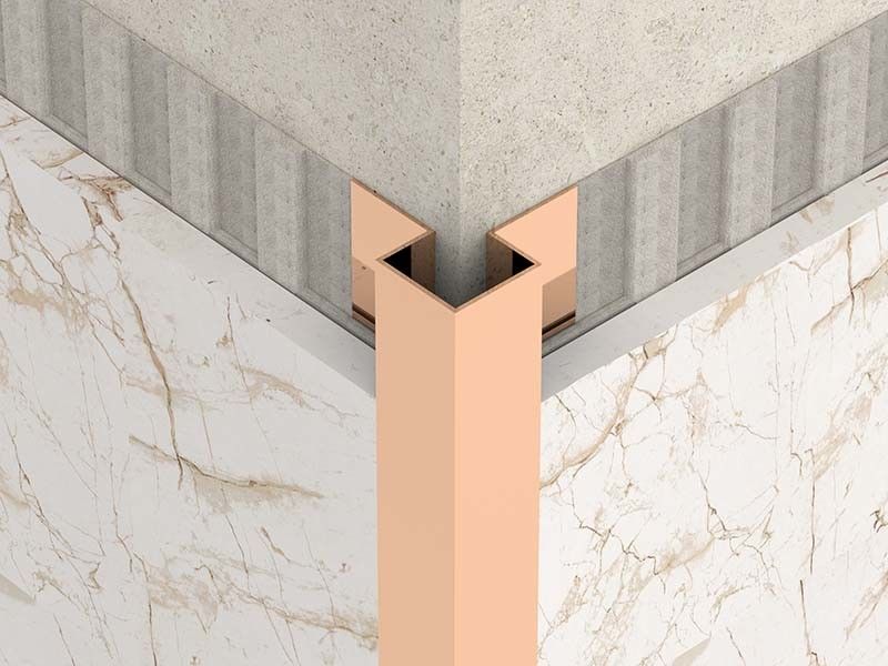 Équilibre lumineux de tuile de quart de cercle d'acier inoxydable de l'or 2.5m en dehors d'angle