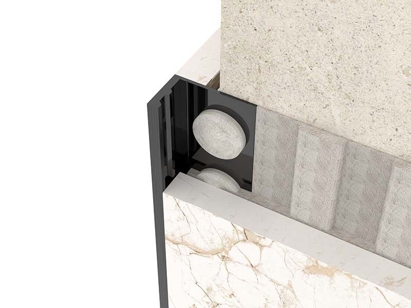 Équilibre balayé de bord de tuile de bande de fermeture de place de l'équilibre SS304 de tuile d'acier inoxydable en métal