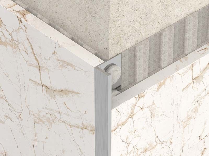 équilibre Bullnose de bord de frontière balayé par 1.8m en métal d'équilibre d'angle d'acier inoxydable