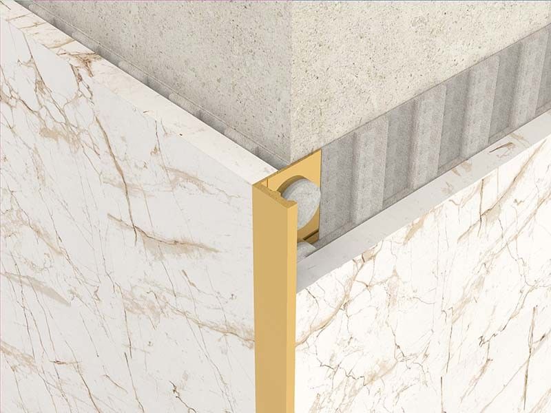 Frontière Bullnose décorative de 2.5m d'acier inoxydable de tuile en métal argenté lumineux d'équilibre