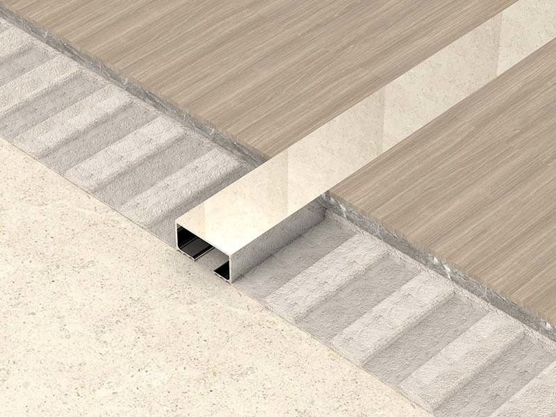 Argent en acier lumineux d'équilibre de bord de tuile de l'équilibre 12mm de tuile d'acier inoxydable