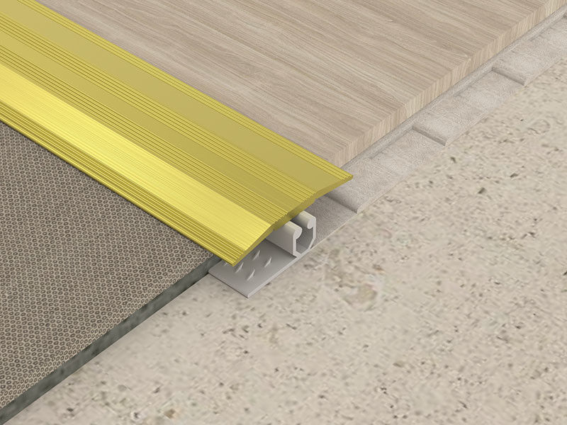 La bande de transition en aluminium de décoration en bois de plancher T a formé le métal
