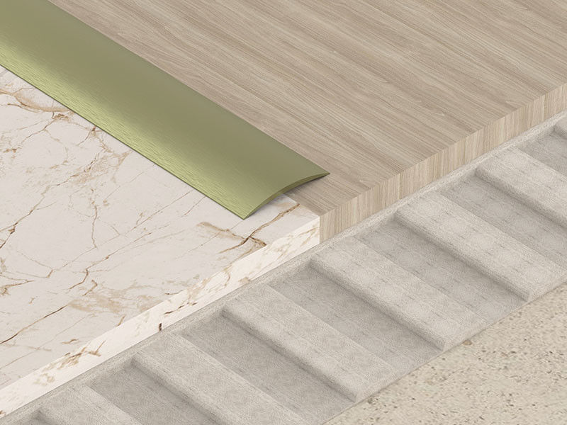 T formé boucle la bande de couverture incurvée par plancher en aluminium décoratif de la bande 10mm d'angle