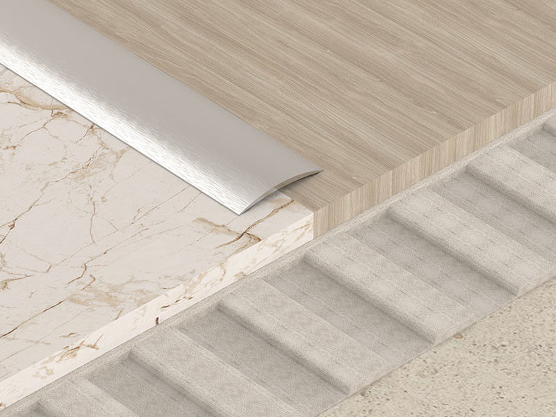 T formé boucle la bande de couverture incurvée par plancher en aluminium décoratif de la bande 10mm d'angle