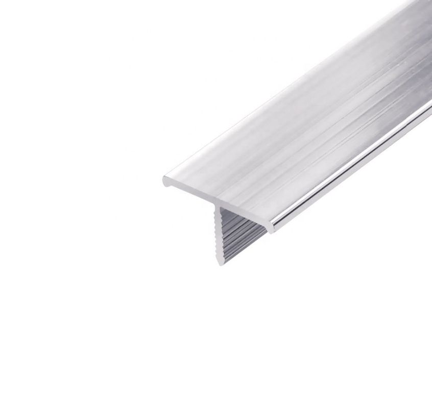 La bande rebord plate en aluminium de plancher de stratifié de bande de boucle haute-basse a anodisé
