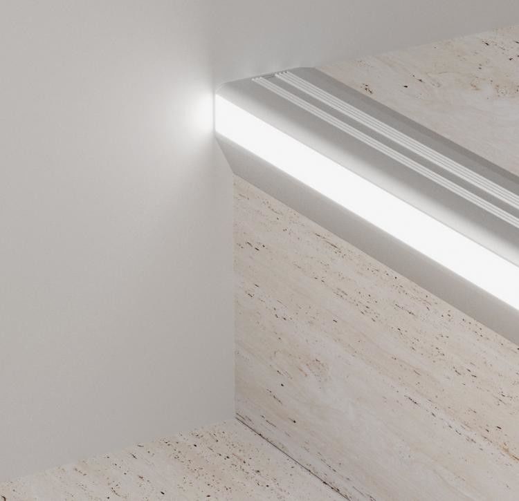 Profils en aluminium de l'anti glissement LED d'escalier