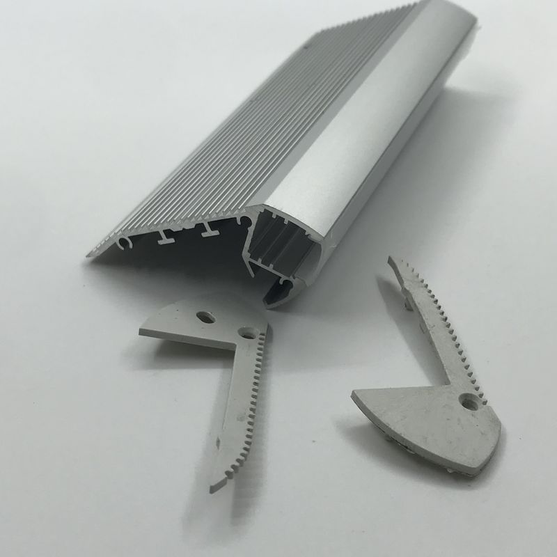 Profils en aluminium de l'anti glissement LED d'escalier