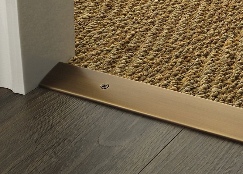 Bandes de transition de tapis de plancher d'équilibre de tapis d'aluminium de décoration de tapis d'hôtel