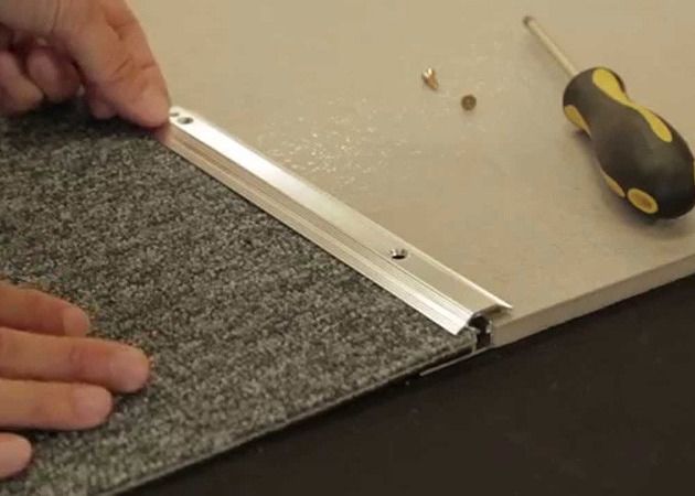 Bandes de transition de tapis de plancher d'équilibre de tapis d'aluminium de décoration de tapis d'hôtel