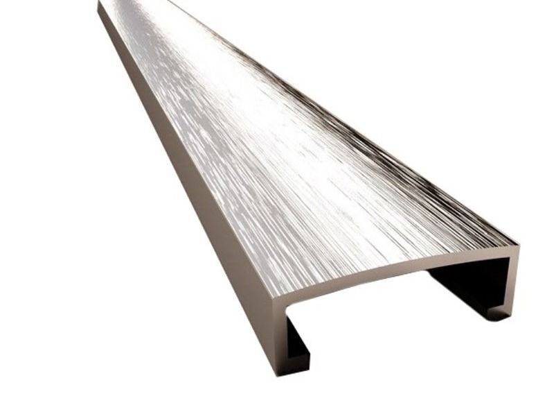 Profil en aluminium en aluminium de tuile en métal d'équilibre de carreau de céramique de protection de bord de forme de la conception luxueuse en gros U