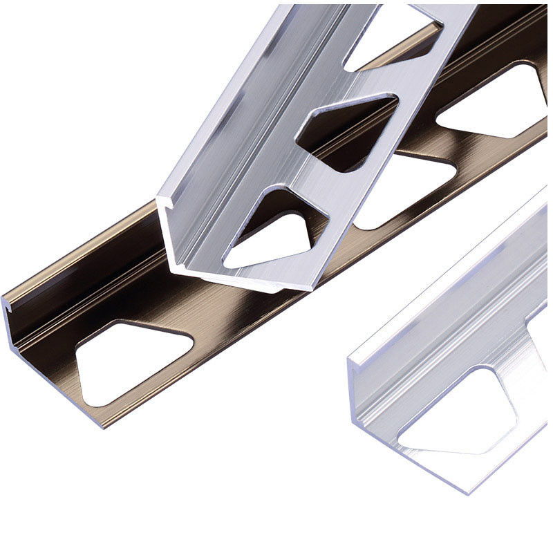 Les accessoires anodisés en gros T en aluminium de tuile d'usine ont formé la ligne bande d'équilibre de bord de carreau de céramique