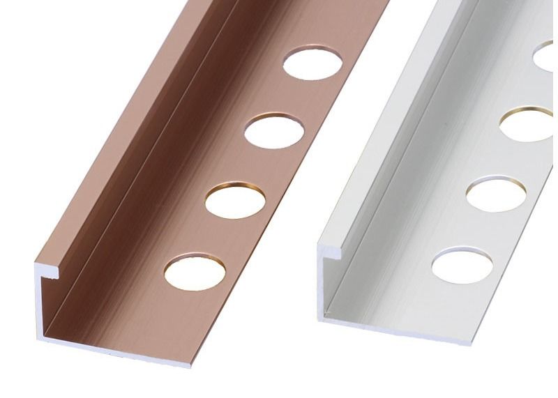 Équilibre décoratif en céramique en aluminium de coin de bord de tuile de panneaux de jonction de tuile de profil d'extrusion