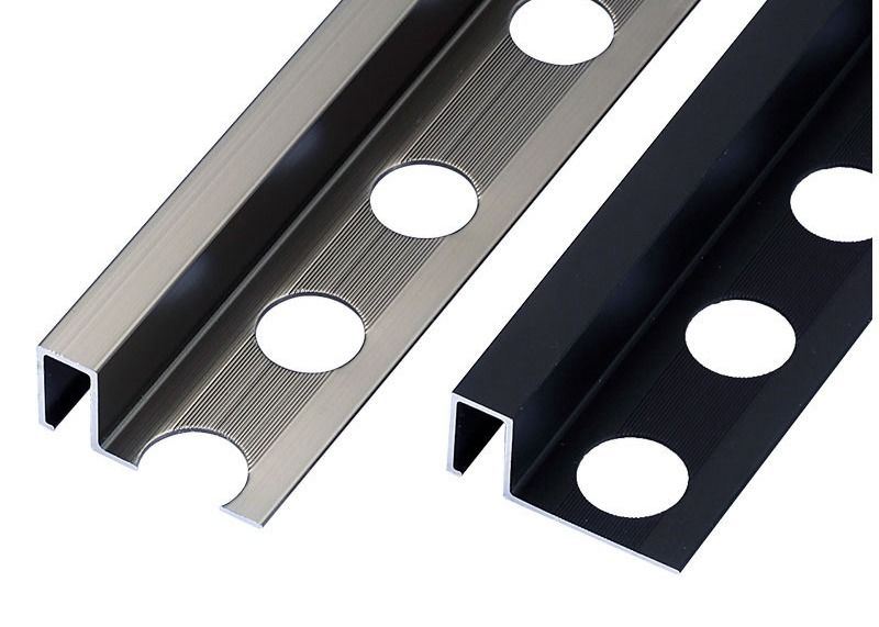 Équilibre décoratif en céramique en aluminium de coin de bord de tuile de panneaux de jonction de tuile de profil d'extrusion