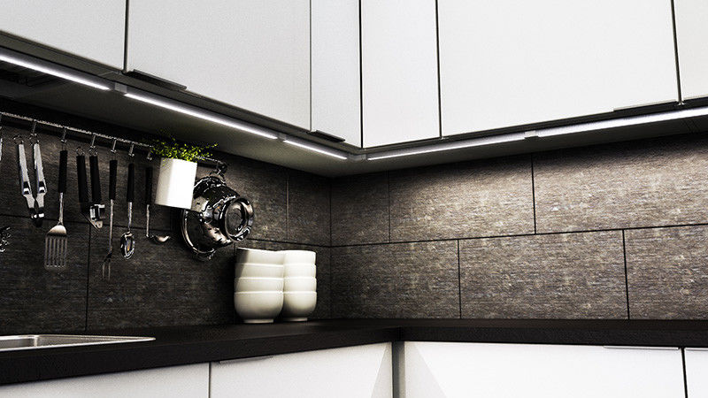 profils en aluminium de 10mm LED pour l'éclairage intérieur de lumières de bande avec la couverture givrée