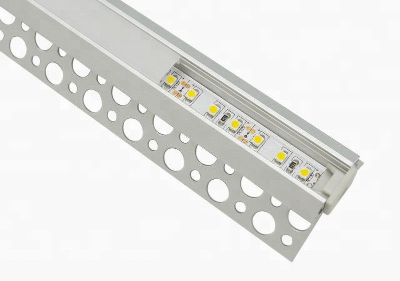 Profils en aluminium polis de 2m LED pour le Cabinet en verre de meubles