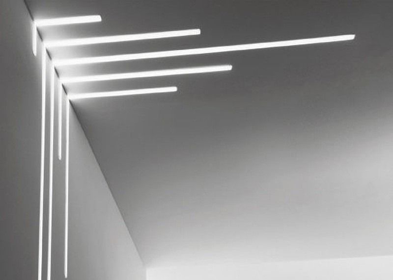 Profils en aluminium polis de 2m LED pour le Cabinet en verre de meubles