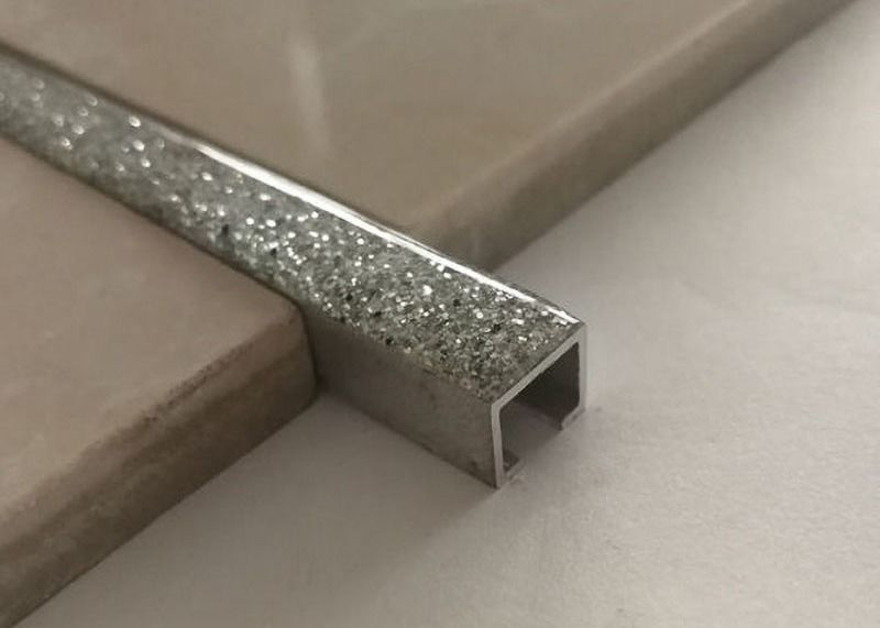 Équilibre en aluminium de tuile de profil de tuile d'équilibre en métal de bord en céramique en aluminium de profil