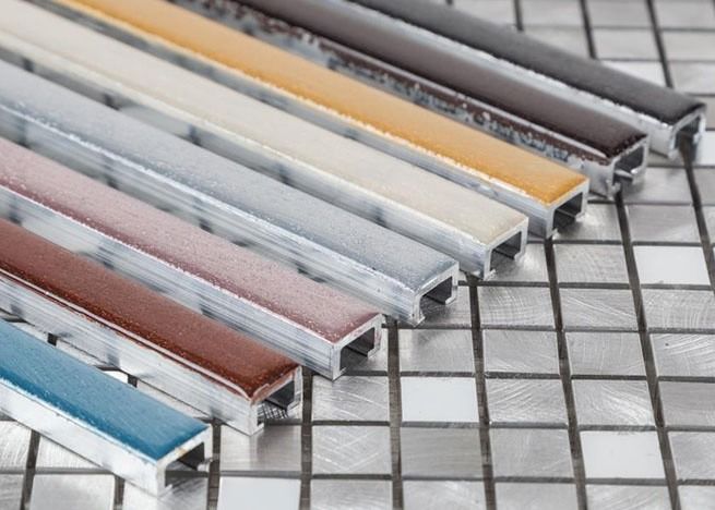 Coutume de finition d'usine d'équilibre de profil de carreau de céramique de bord en aluminium de coin