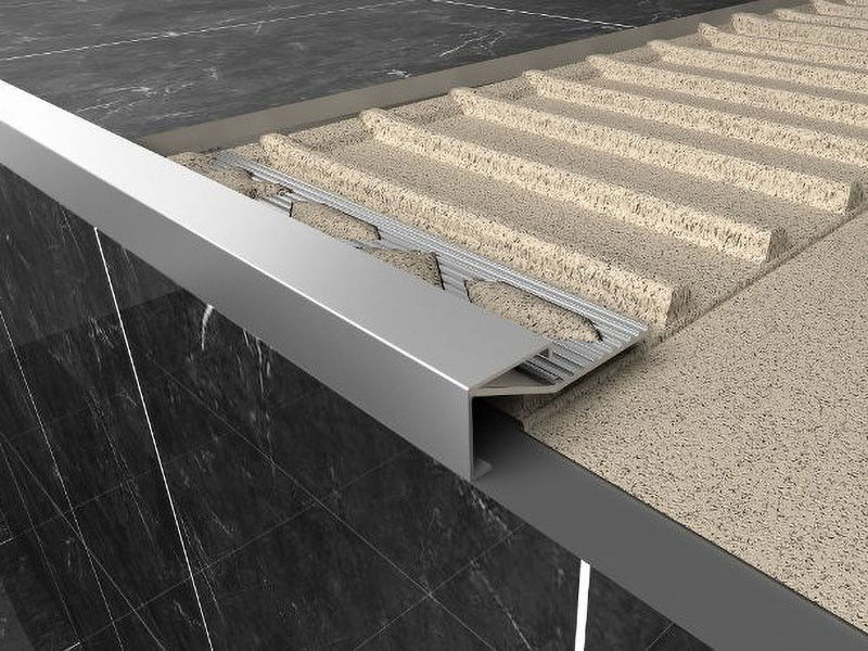Le coin en céramique de tuile de bord en aluminium de coin couvre de tuiles la décoration en aluminium d'équilibre de carreau de céramique de profil