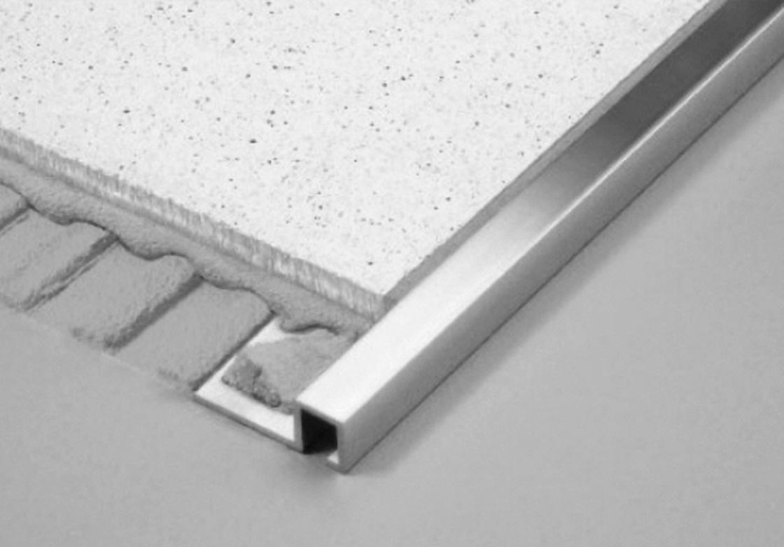 Le coin en céramique de tuile de bord en aluminium de coin couvre de tuiles la décoration en aluminium d'équilibre de carreau de céramique de profil