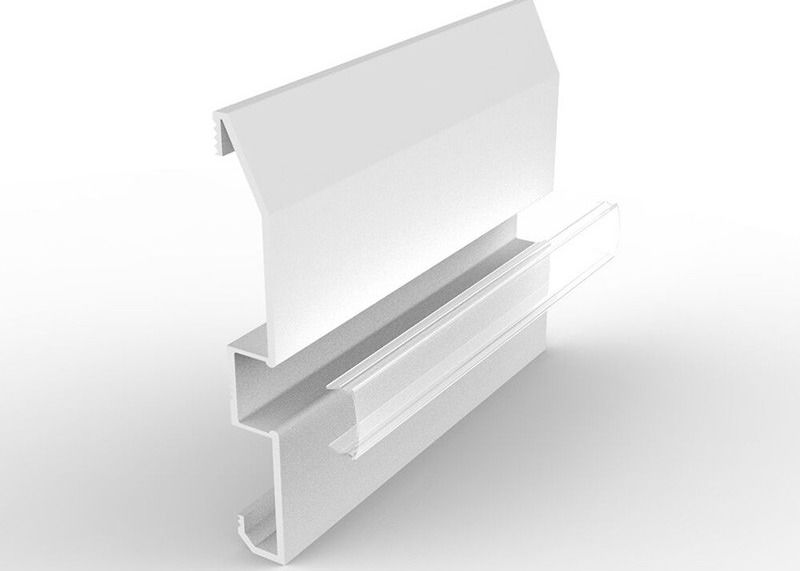 L'aluminium d'électrophorèse a mené la bande menée de conseil de bordage de profils a mené la plinthe