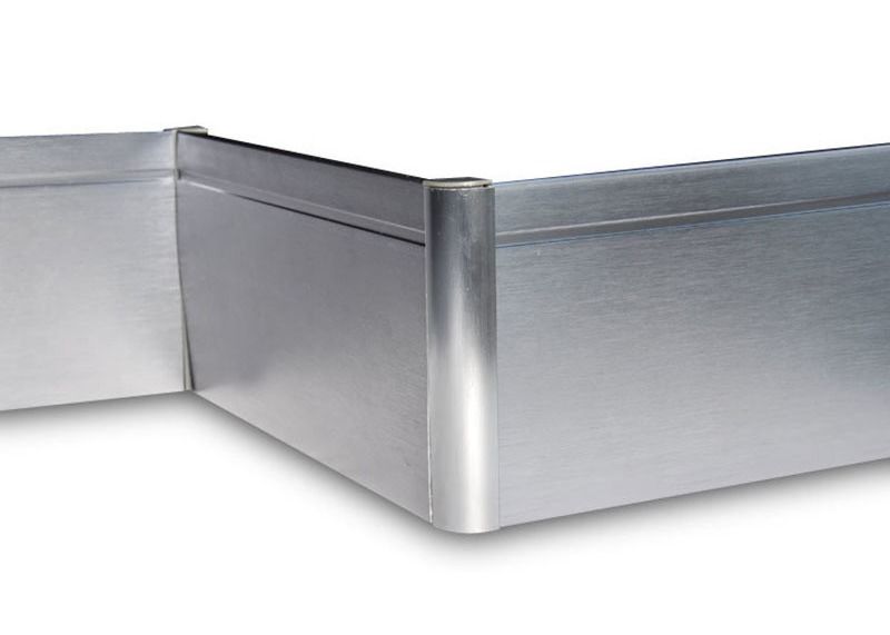 Ligne en aluminium anodisée radiateur de conseil de bordage de plinthe de conseil de bordage